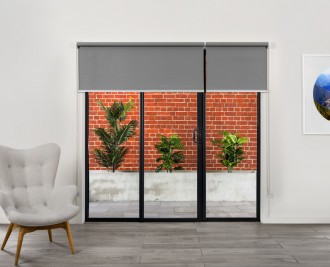 Roller blinds 2/3, 1/3, back rolled